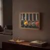 Houten - Lepels - Specerijen - Kruiden Light Box met batterij (Wandlamp) middel -sfeer1