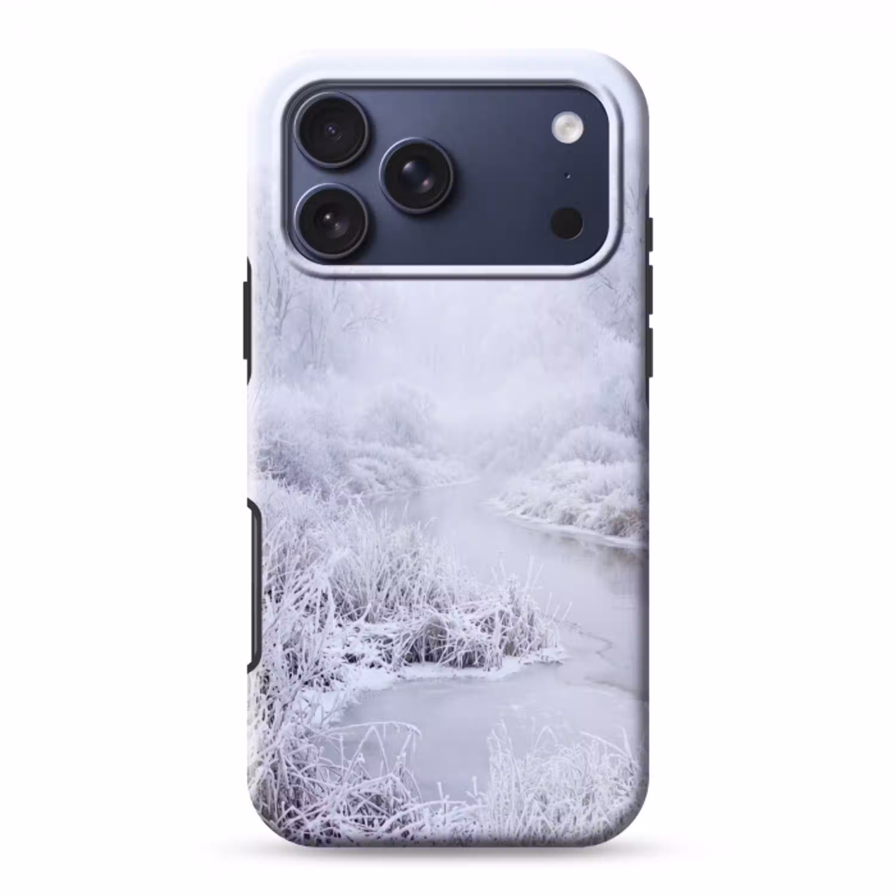 Rivier - Sneeuw - Bos - Winter - Schilderachtig Toughcase MagSafe Apple iPhone 17 Pro Max klein -3d