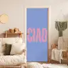 Ciao - Roze - Blauw - Golvend deurposter klein -sfeer2