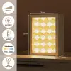 Waaier - Geel - Art Light Box met kabel (Tafellamp) klein 925 -USP_NL
