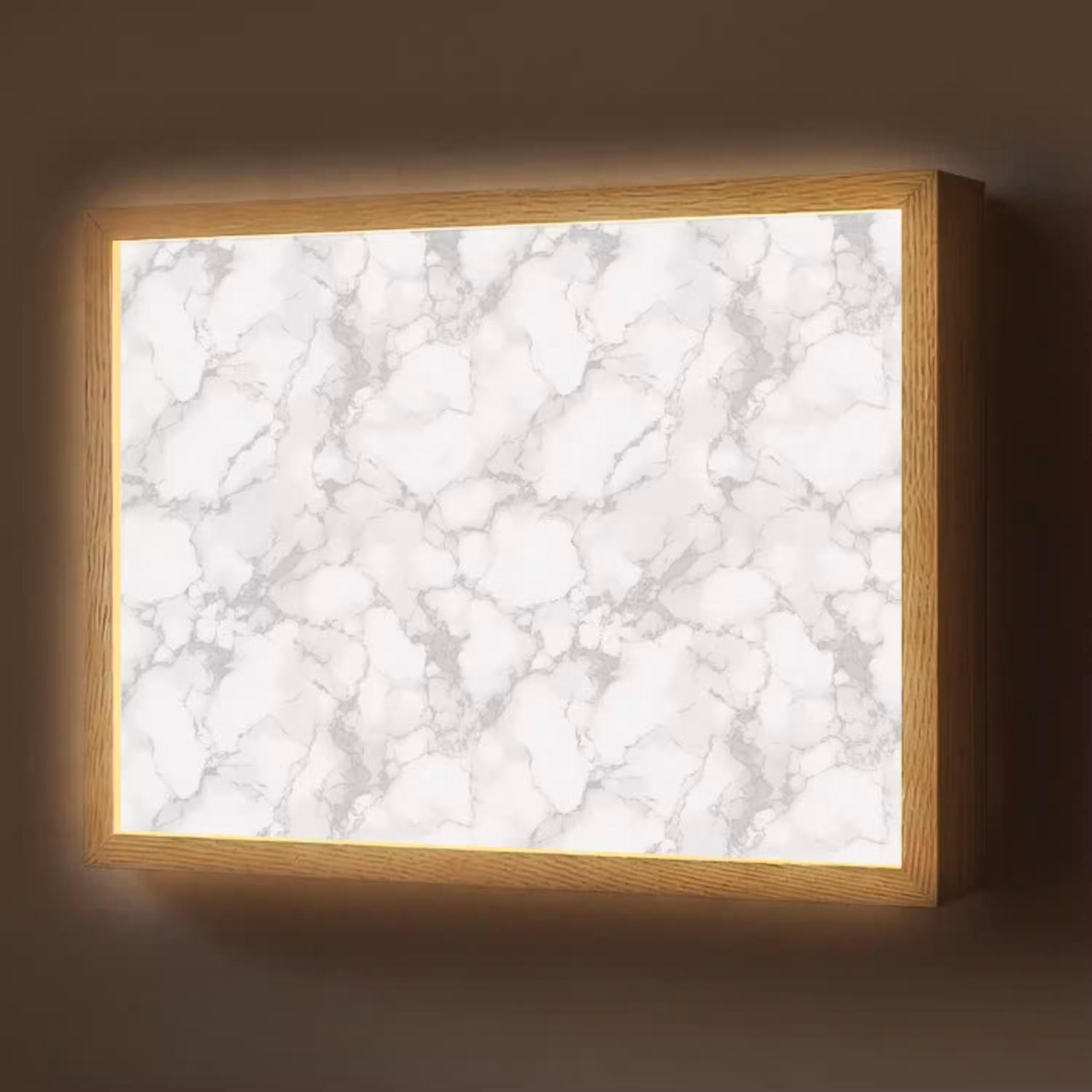 Wit - Marmer - Grijs Light Box met batterij (Wandlamp) middel 907 -z3d_website