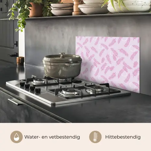 Veren - Paars - Wit keuken achterwand spatscherm klein 900 -usp_NL