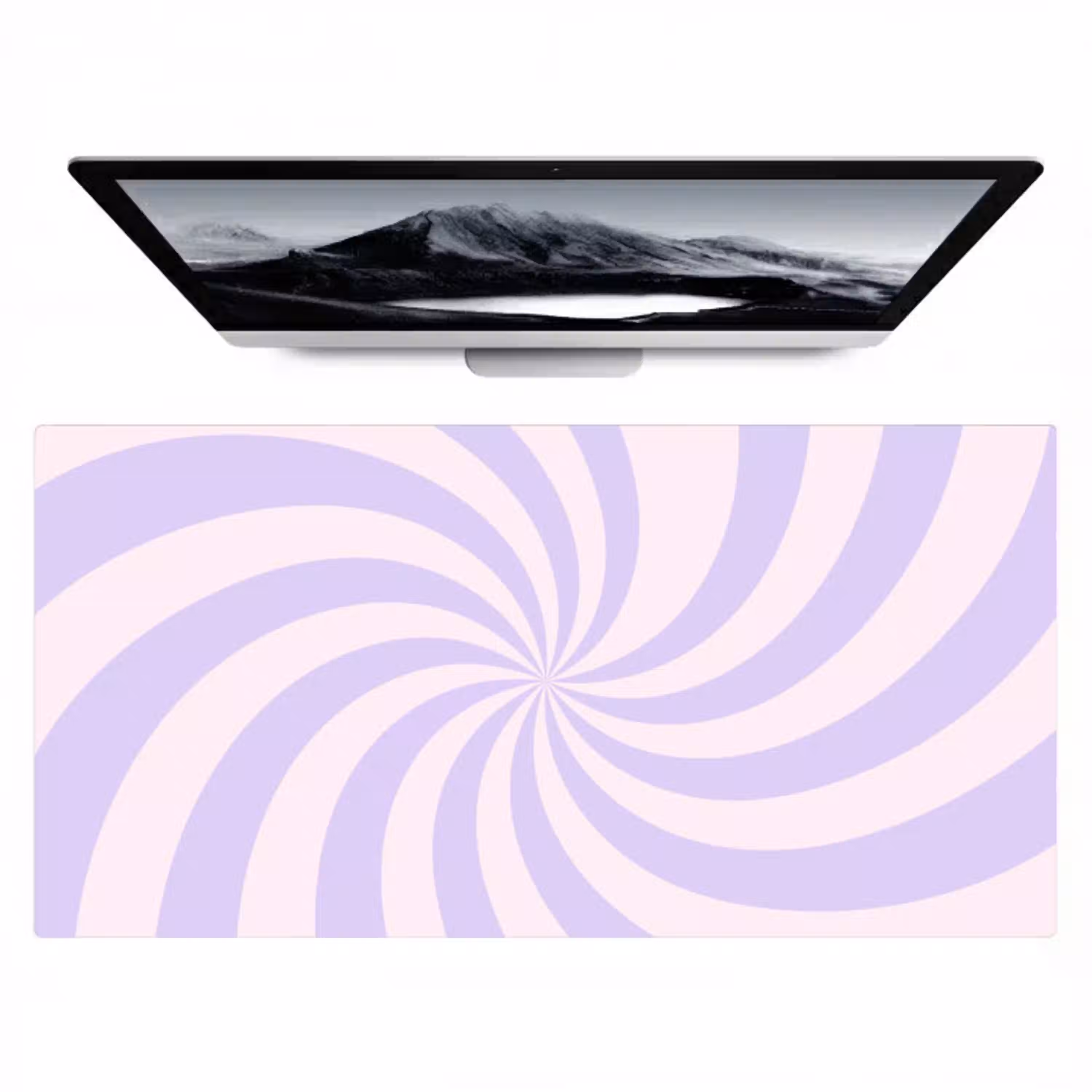 Patroon - Spiraal - Abstract - Modern - Paars-Roze Muismat XXL klein -zzz3d