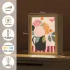 Vaas - Bloemen - Vlinder - Rood Light Box met kabel (Tafellamp) klein -USP_NL