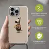 Zebra - Zonnebloemen - Warm Hoesje iPhone 16 Pro Max met koord klein -sfeer2_NL