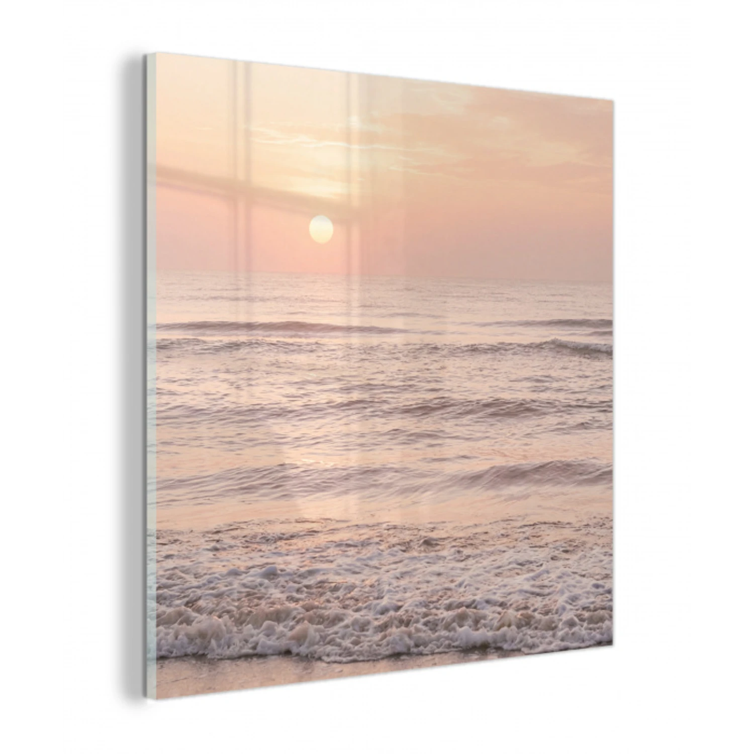 Zon - Strand - Roze plexiglas 5mm klein -z3d