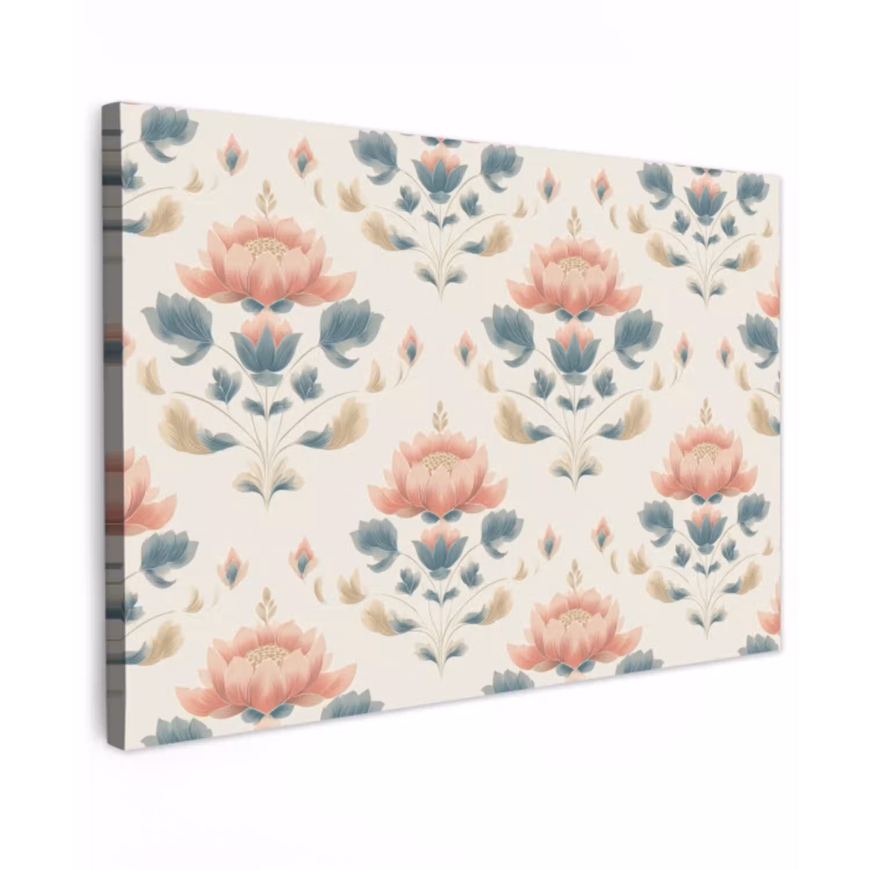Lotus - Bloemen - Roze canvas 2cm klein 34 -z3d