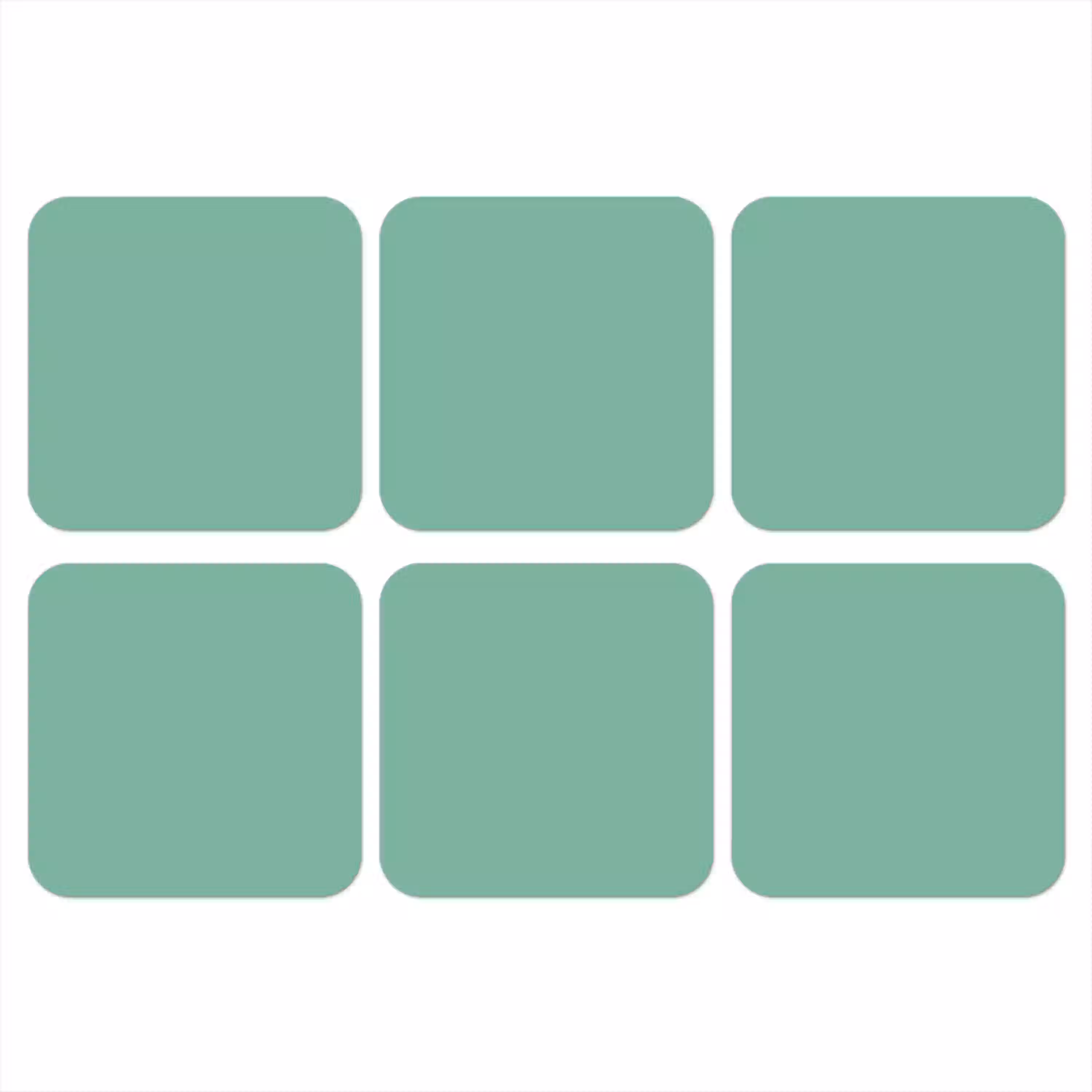 Ocean - Jade - Groen onderzetter kurk middel 366 -3d