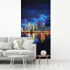 Skyline Toronto - Modern - Stadslicht - Blauw fotobehang vinyl groot -woonkamer
