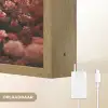 Schotse hooglander - Dier - Natuur - Bloemen - Botanisch Light Box met batterij (Wandlamp) middel -USP_websiteoplaadbaarNL