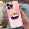 Rijst - Illustratie - Kom - Groente Hoesje iPhone 16 Pro Max met koord klein -sfeer3