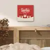 Illustratie - Kerstman - Rendieren - Rood aluminium wit klein -sfeer3