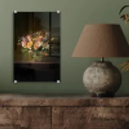 Glazen - Bloemen - Boeket - Kleuren plexiglas 5mm klein -sfeer3