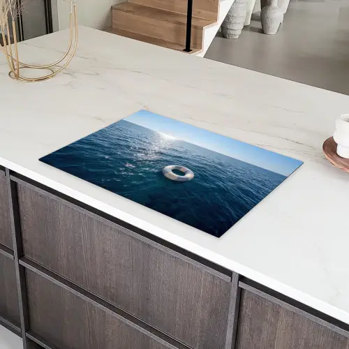 Oceaan - Zwemband - Horizon Inductie beschermer vinyl 3mm klein -sfeer8