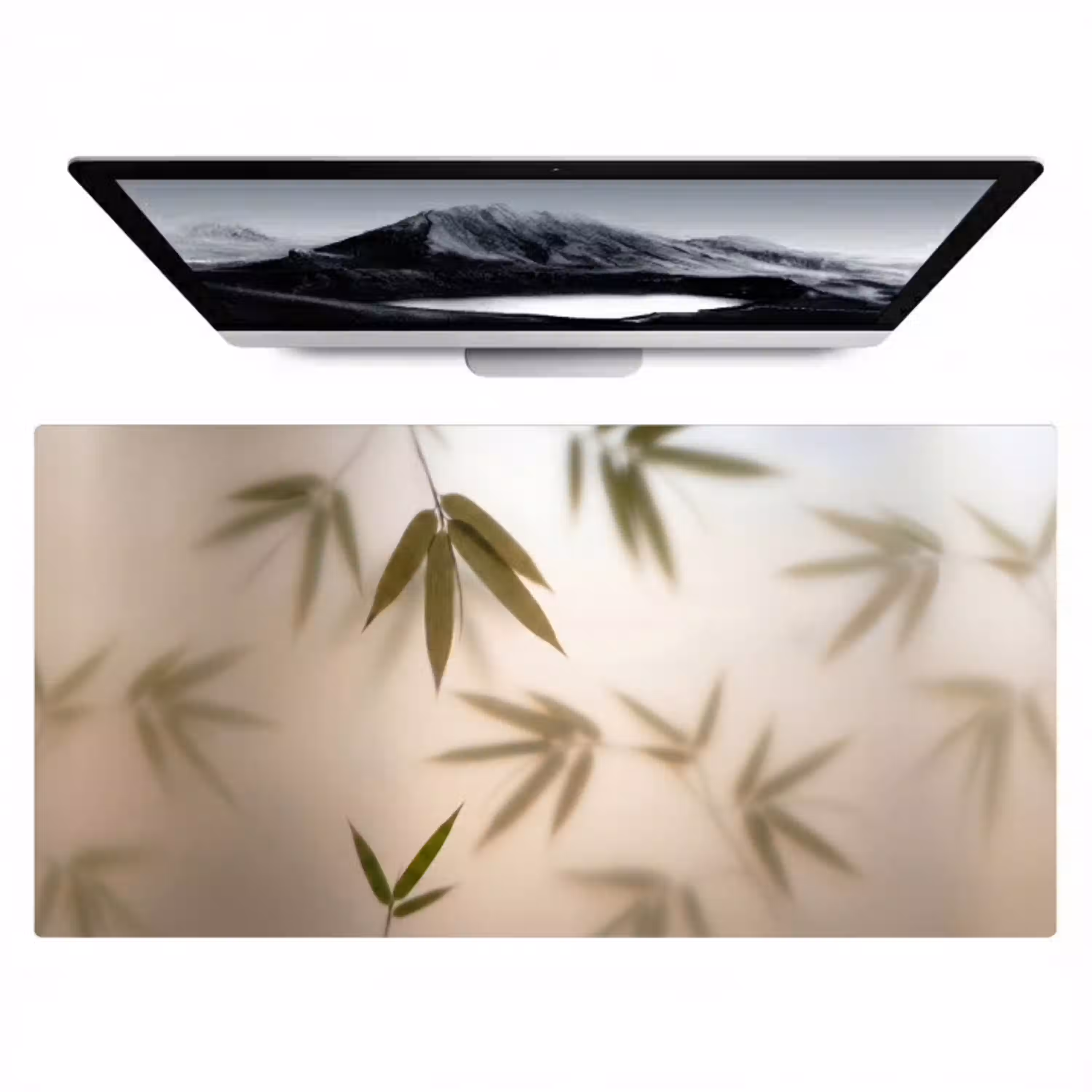 Planten - Bladeren - Natuur - Groen Muismat XXL klein -zzz3d