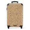 Terrazzo patroon veelkleurig beige NBS - Handbagage koffer - Volwassenen Unisex middel -productfoto_recht