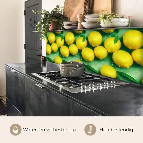 Citroenen - Geel - Groen - Druppels keuken achterwand 2 middel 871 -usp_NL