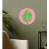 Illustratie - Blad - Minimalistisch - Groen Wandcirkel behangsticker klein -sfeer2