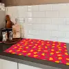 Roze - Mango - Blauwe - Streepjes Inductie beschermer vinyl 3mm klein 276 -sfeer3