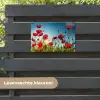 Klaprozen in tegenlicht tuinposter los doek klein -sfeer3