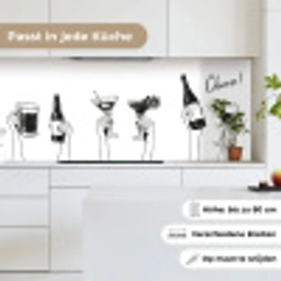 Drinken - Zwart - Wit keuken achterwand 2 middel -sfeer4_DE