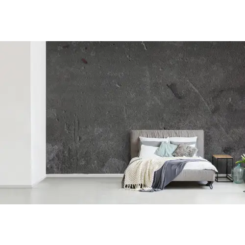 Beton - Grijs - Lijn - Vormen fotobehang vinyl groot -slaapkamer