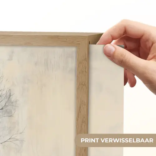 Boom - Vlakken - Takken - Kleurverloop Light Box met batterij (Wandlamp) middel -USP_websiteprintNL