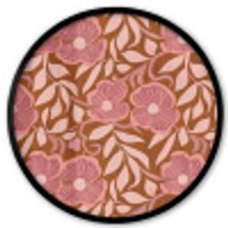 Sfeer - Bloemen - Roze Fotolijst rond zonder passe partout klein 856 -3d
