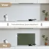 Nachtwacht: Groene Editie keuken achterwand spatscherm klein -voor_na_NL