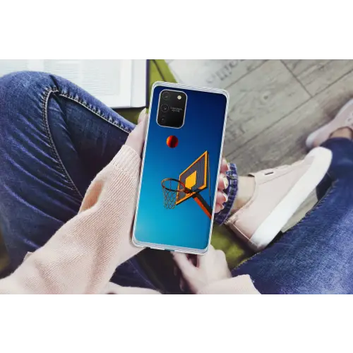 Basketbal -  Lucht - Ring Telefoonhoesje Samsung Galaxy S10 Lite klein -handS10Lite