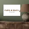 Papa & Mama - Lettercollage aluminium wit klein -sfeer2
