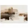 Penseelstreken - Abstract landschap - Rust poster papier klein -3d