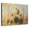 Moskee - Goud - Arabisch - Ramadan - Islamitische Textielframe zwart klein -3d
