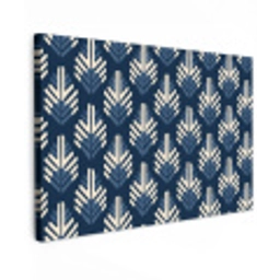 Modern - Patroon - Blauw canvas 2cm klein 34 -z3d