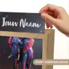 Olifant - Kleuren - Sterren - Dier Light Box met kabel (Kinderlampje) klein -USP_websiteprintNL