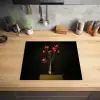 Rode - Bloemen - Vaas Inductie beschermer vinyl 3mm middel -sfeer5