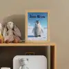 Pinguïn - Sneeuw - Landschap - Wit Light Box met kabel (Kinderlampje) klein -sfeer2_kind
