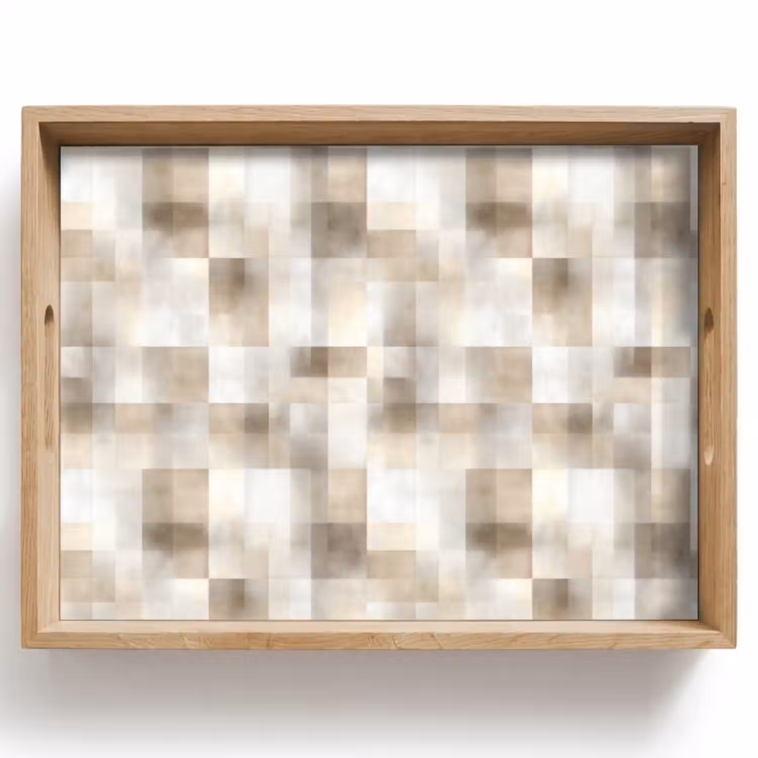 Tablett - Textur - Leinen - Beige
