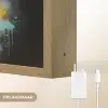 Graffiti - Schotse hooglander - Zwart - Koe Light Box met batterij (Wandlamp) middel -USP_websiteoplaadbaarNL