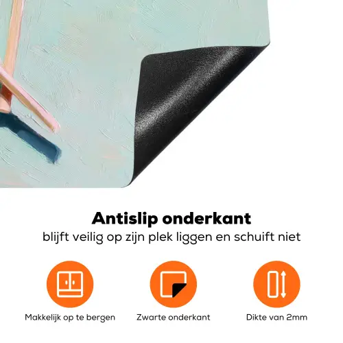 Lollys - Schaduw - Drie - Blauw Inductie beschermer vinyl 3mm klein -zzzzzzz-td-onderkant
