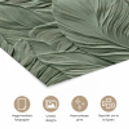 Bladeren - Textuur - Groen poster papier klein 62 -closeup_NL