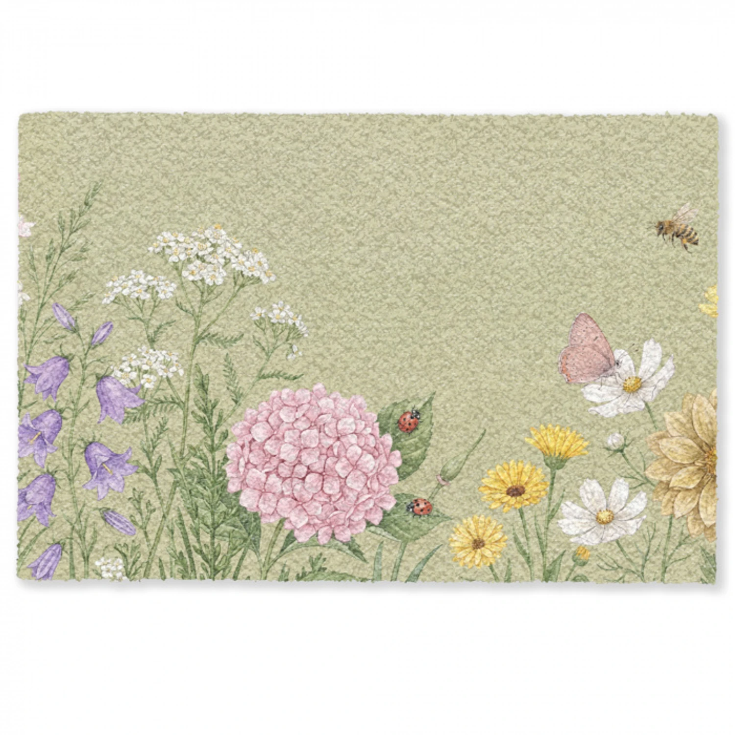 Botanisch - Bloemen - Kleurrijk Deurmat klein -zkaufland3d