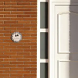 Beige luipaardprint - Modern Naambord Rond klein -sfeer3-rond-XS