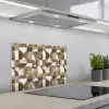 Abstract - Retro - Bruin keuken achterwand spatscherm klein 900 -3d_schuin