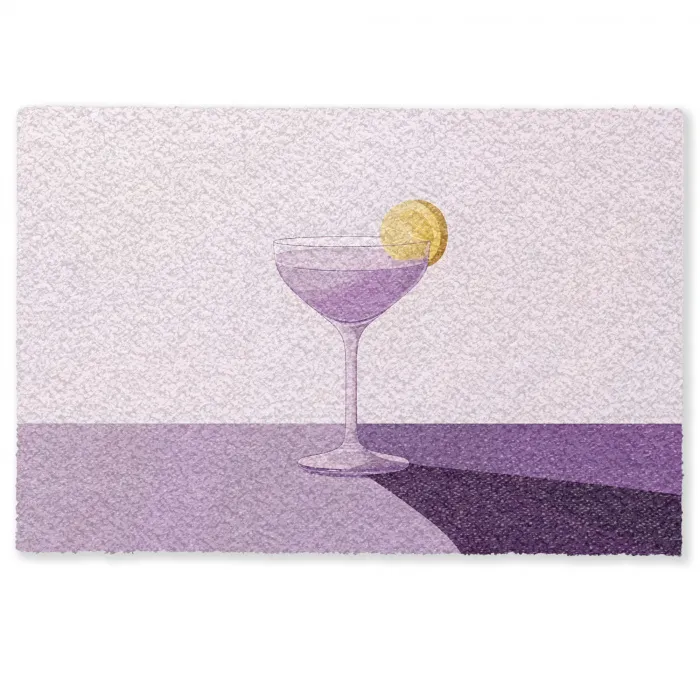 Cocktail - Paars - Minimalistisch - Citroen Deurmat klein -zkaufland3d