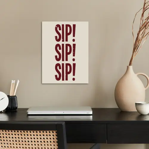 Japandi - Vintage - Decoratie - Rood poster papier klein -sfeer1