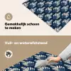 Modern - Patroon - Blauw Inductie beschemer met haakjes klein 777 -ky-schoon-nl