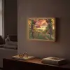 Wijngaard - Druiven - Zonsondergang Light Box met batterij (Wandlamp) middel -sfeer1