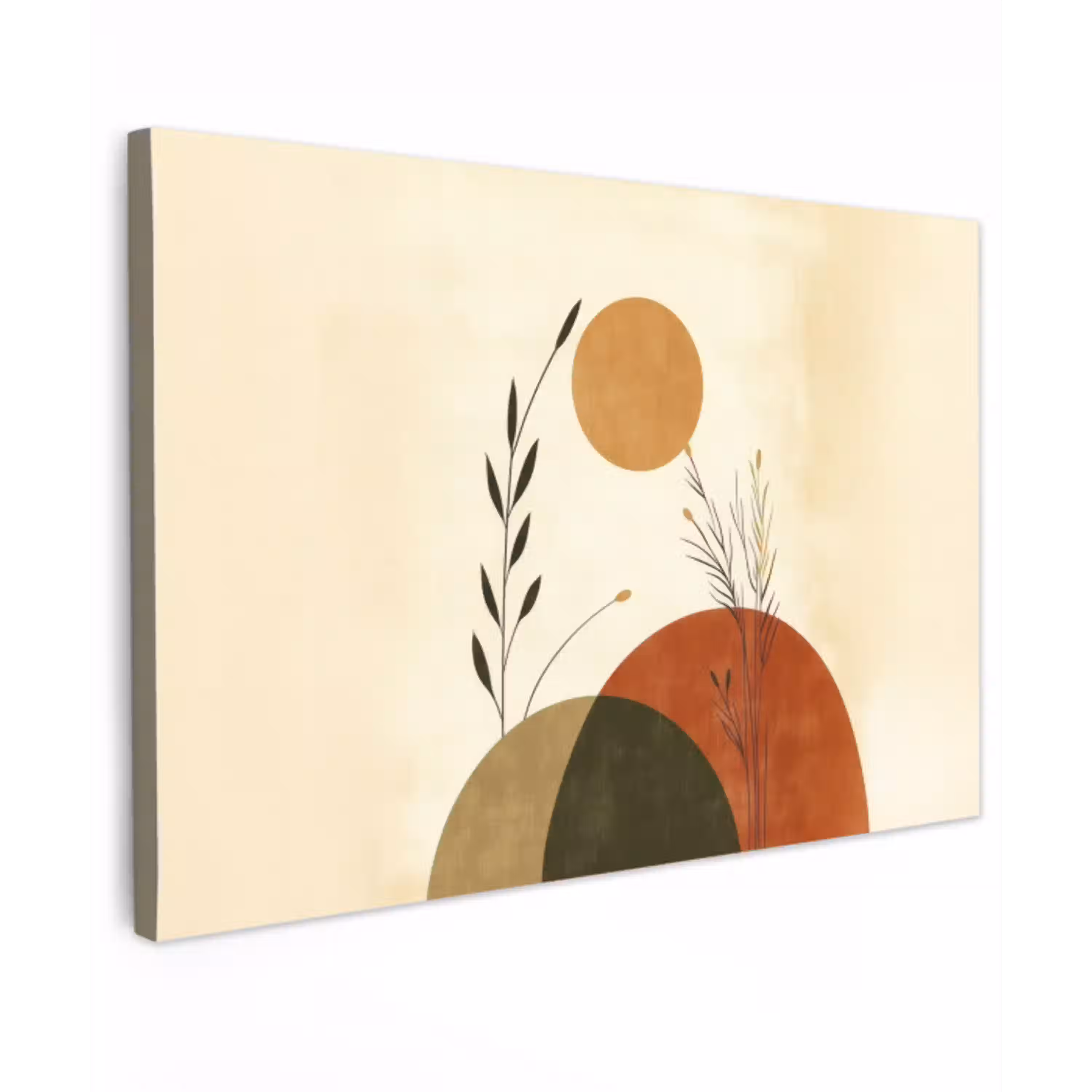 Planten - Abstract - Vormen canvas 2cm klein -z3d