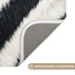 Zebra - Vacht - Klassiek - Zwart - Wit Badmat klein -USP_AntislipDE